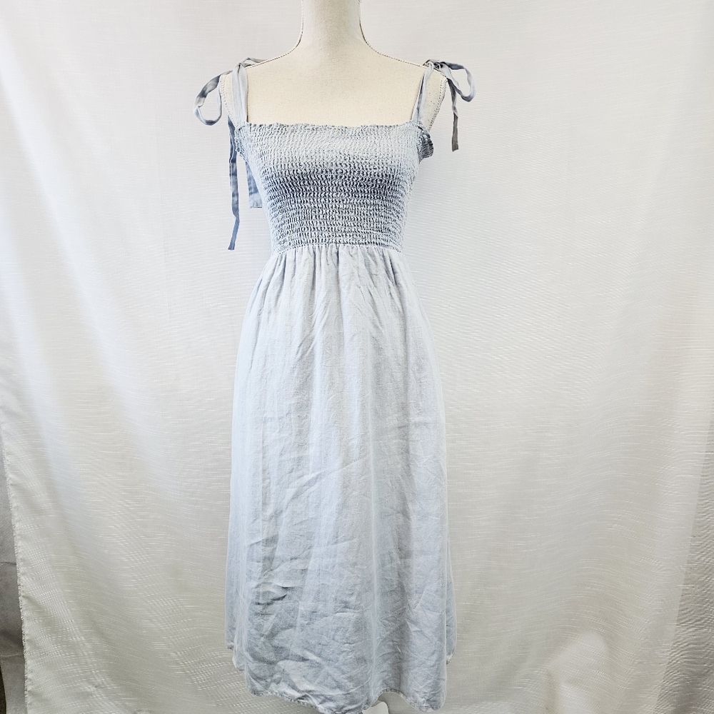 Reformation Canyon 100% Linen Midi Dress size 0 - Picture 3 of 11